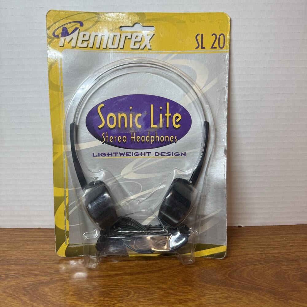 Vintage Memorex SL20 Walkman Style Stereo Headphones New Unopened Sealed SL 20